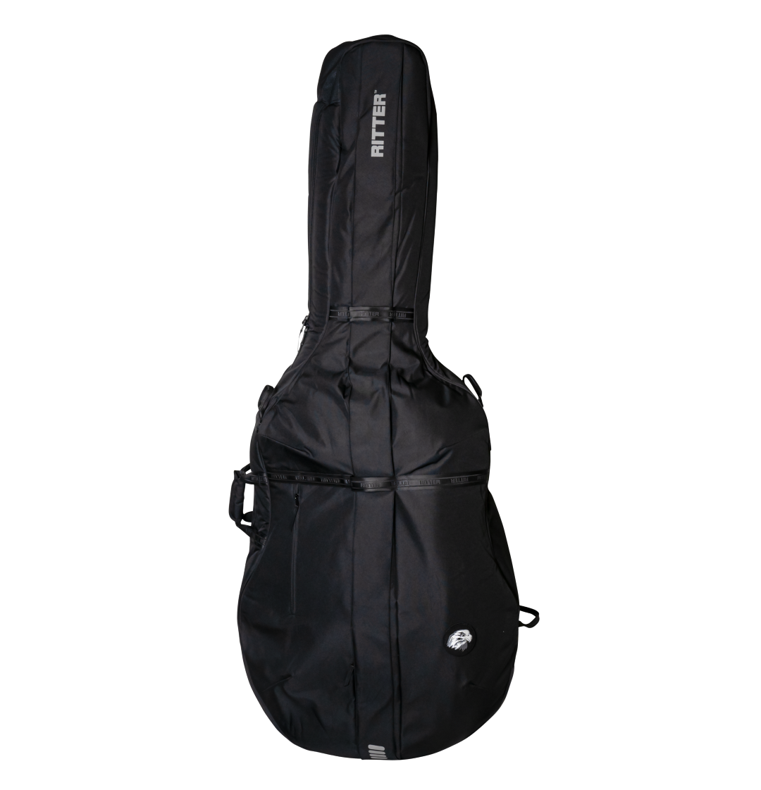 Ritter Gigbag Bern Double Bass 4 4 SBK SBK Sea Ground Black RI RSB4 DBF SBK